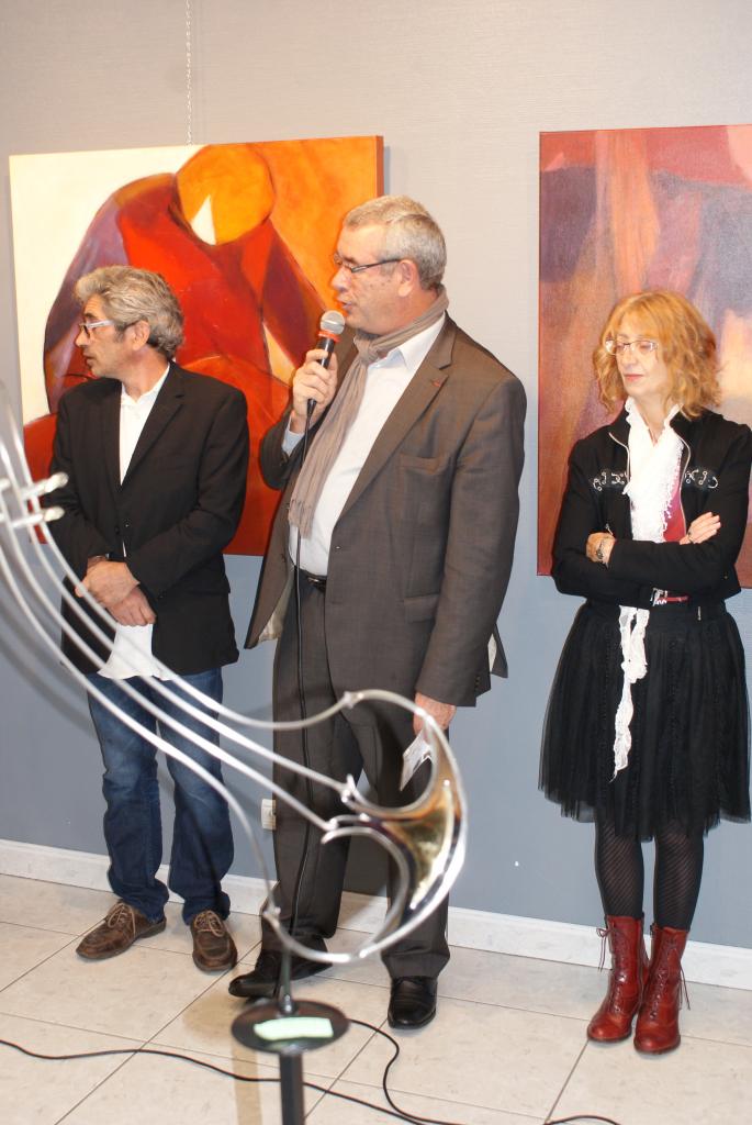 Discours du Maire pendant le vernissage