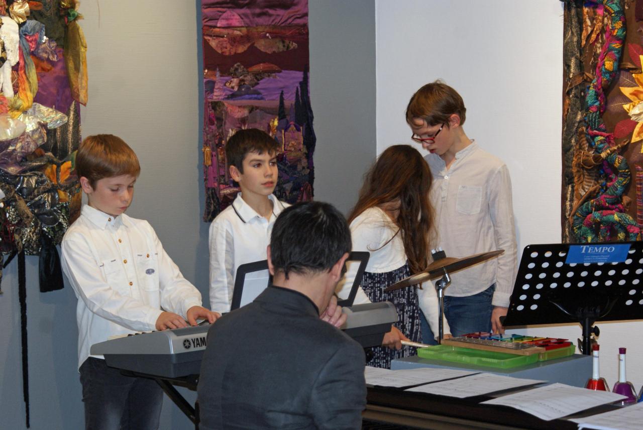 L'école de musique Tempo à égayé le vernissage