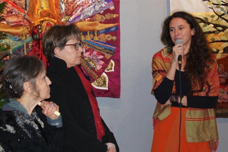 Vernissage : Tiana Guénant, Odile Francheteau et Francine Beg